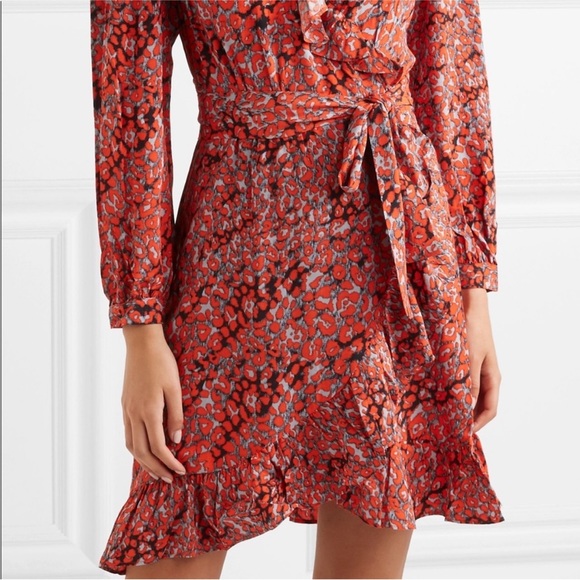 Fall Leopard Wrap Dress - Picture 3 of 12